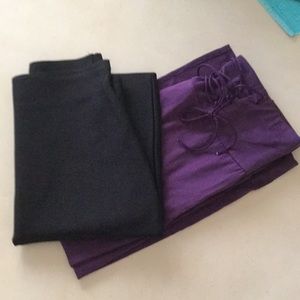 New 2 pencil skirts black n purple 💐